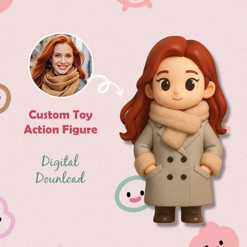 Gepersonaliseerd 3D Mini Beeldje van jouw foto