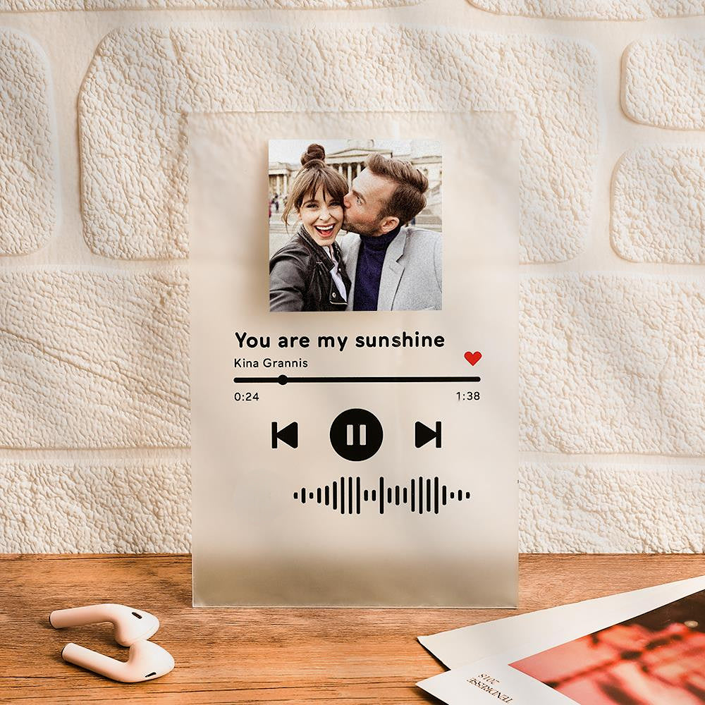 Gepersonaliseerde Muziekplaat met Scanbare Songcode