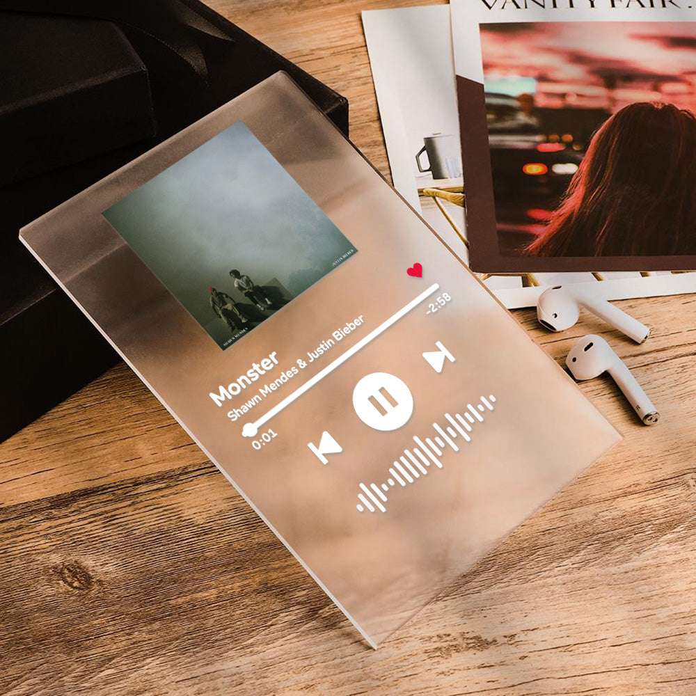 Gepersonaliseerde Muziekplaat met Scanbare Songcode