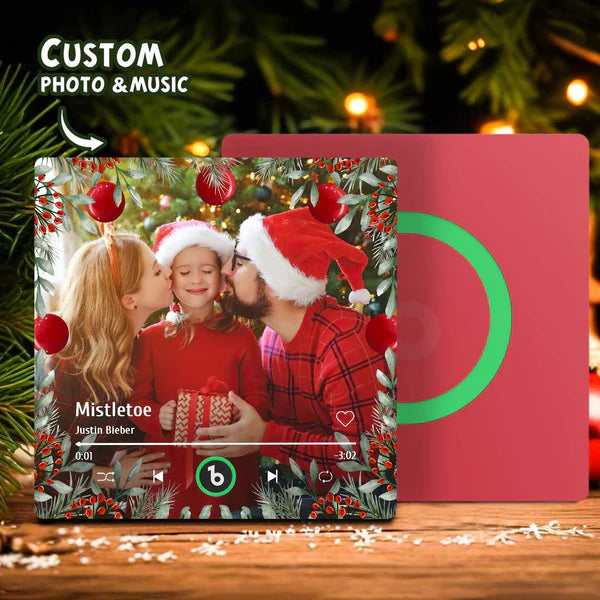 Muziek Magneet – Kerst Cadeau met Eigen Foto & Liedje