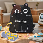 Katten Rugzak met Naam – Gepersonaliseerd Schoolcadeau voor Kinderen