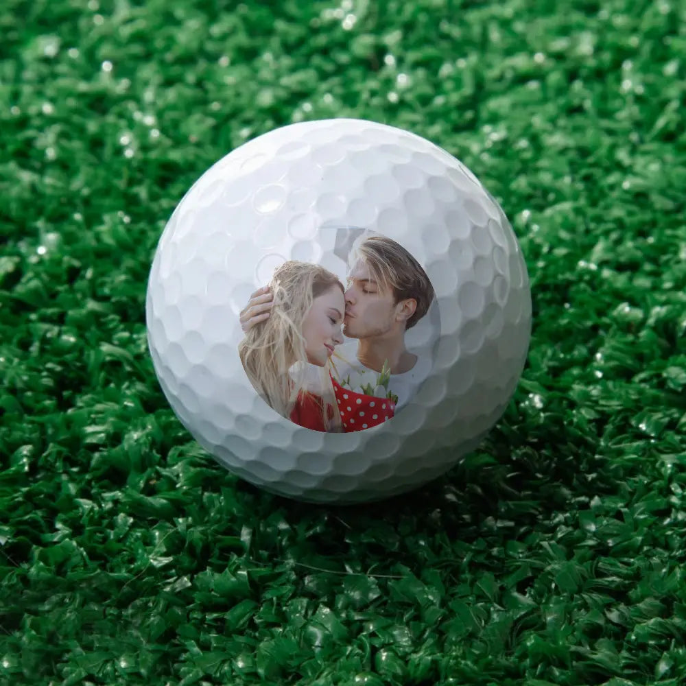 Gepersonaliseerde Golfbal met Foto – Uniek Cadeau voor Golfliefhebbers