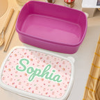 Broodtrommel met Naam & Konijn – Gepersonaliseerd Cadeau voor Kinderen