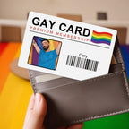 Uniek Gay Pride Aandenken, Perfect Cadeau voor LGBT Vrienden - Gepersonaliseerde Foto & Naam Wallet Card