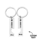 Hart Sleutelhanger met Muziekcode – Gepersonaliseerd Vriendschapscadeau