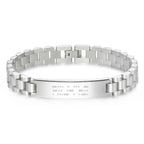 Gepersonaliseerde Morsecode herenarmband