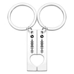 Hart Sleutelhanger met Muziekcode – Gepersonaliseerd Vriendschapscadeau