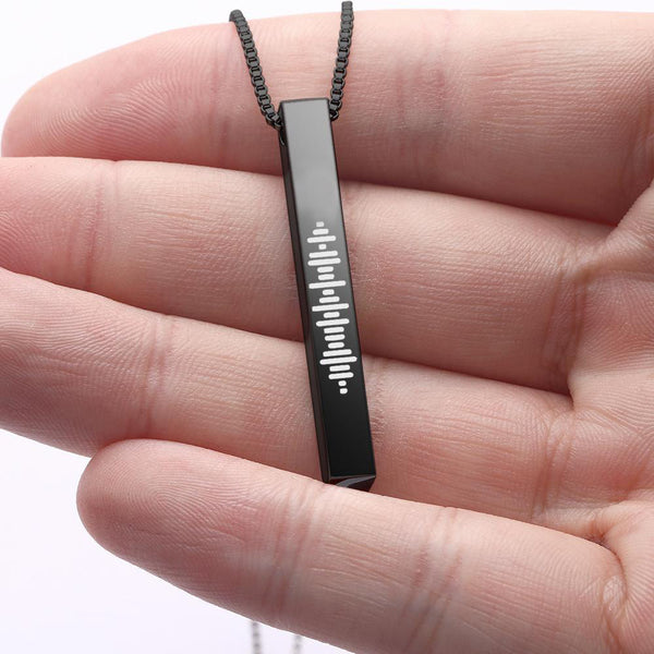 Muziek Barcode Ketting – Gepersonaliseerd Hanger