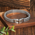 Gepersonaliseerde herenarmband roestvrij staal met namen