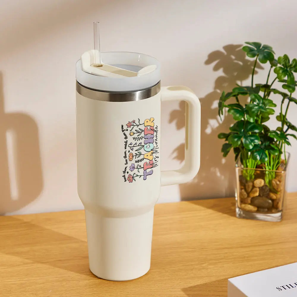 Gepersonaliseerde 1,2L Beker voor Leraren – Back to School Cadeau