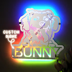 Gepersonaliseerde Huisdier Spiegel met Naam en Verlichting