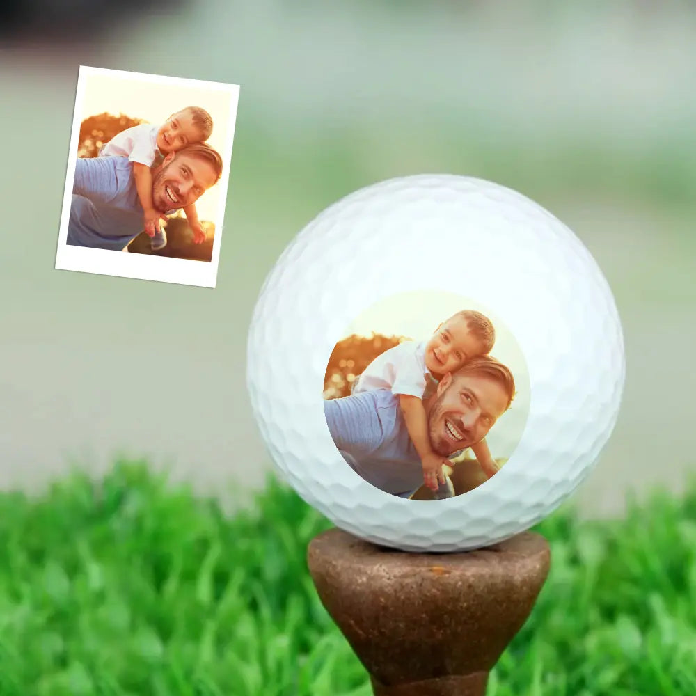Gepersonaliseerde Golfbal met Foto – Uniek Cadeau voor Golfliefhebbers