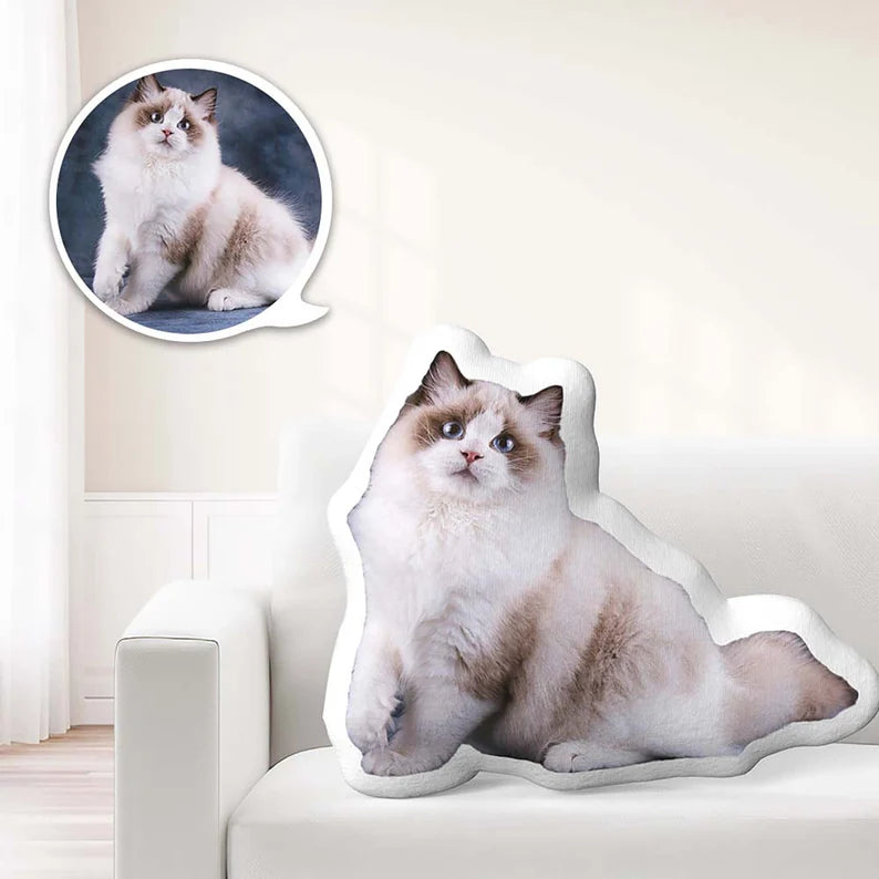 Gepersonaliseerd Kussen – Foto Kussen, Perfect Cadeau voor Dierenliefhebbers & Woondecoratie