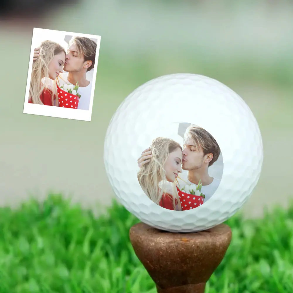Gepersonaliseerde Golfbal met Foto – Uniek Cadeau voor Golfliefhebbers