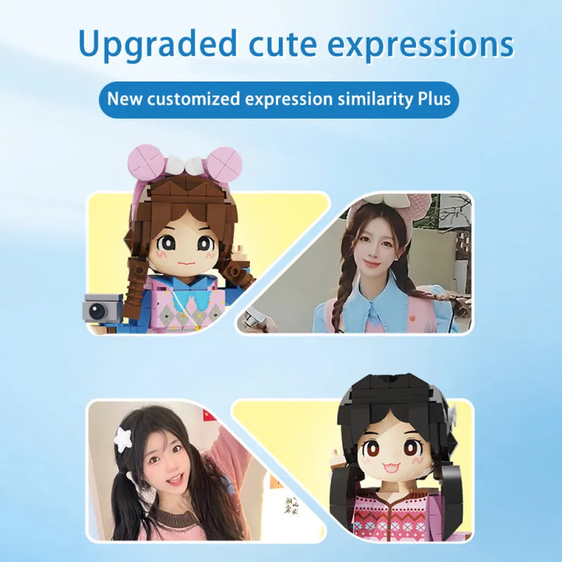 Gepersonaliseerd Brickfiguur – Op maat gemaakt cadeau voor vrouw of meisje