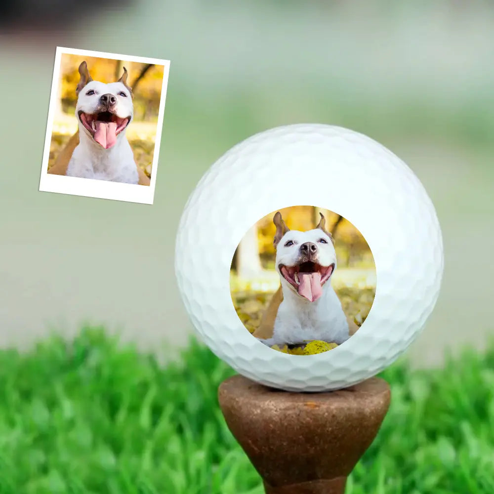 Gepersonaliseerde Golfbal met Foto – Uniek Cadeau voor Golfliefhebbers