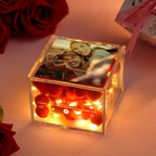 Gepersonaliseerde mini muziekbox met foto & licht