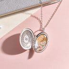 Gepersonaliseerde Geboortebloem Hanger met Foto