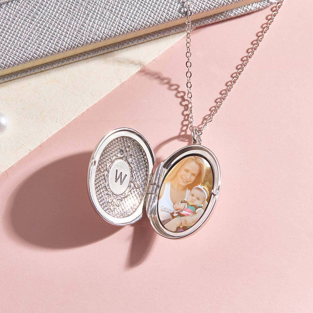 Gepersonaliseerde Geboortebloem Hanger met Foto