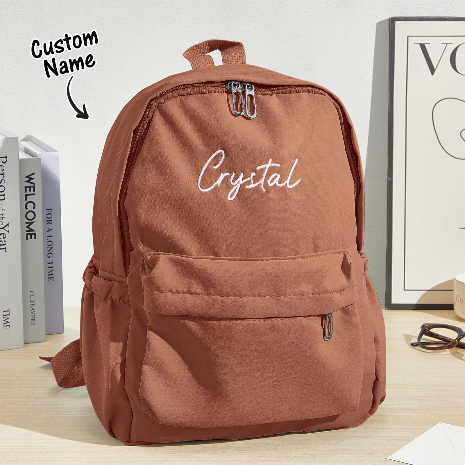 Rugzak met Geborduurde Naam – Gepersonaliseerd Schoolcadeau