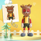 Gepersonaliseerd 3D Mini Beeldje van jouw fantasie, tekening of knuffel