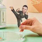 Gepersonaliseerde Acryl Telefoonhouder met Foto – Unieke en Grappige Smartphone Standaard