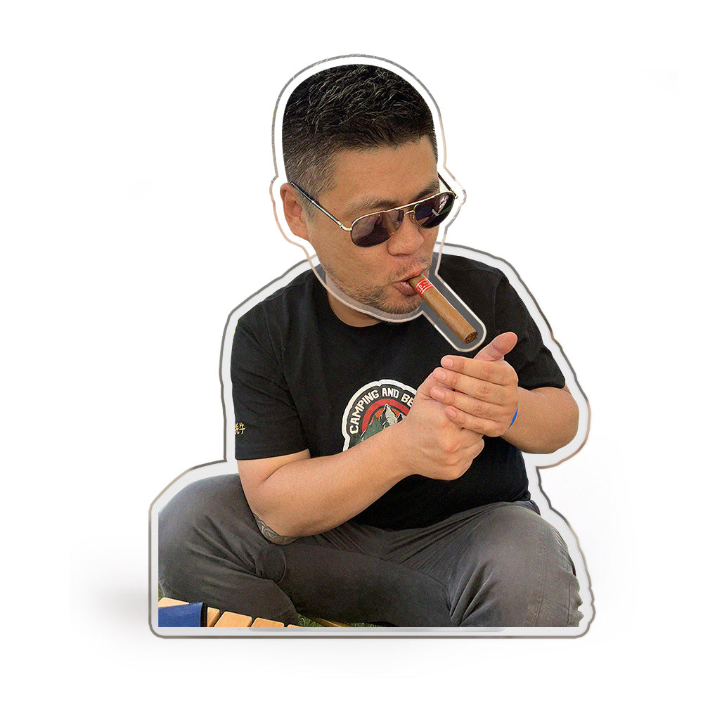 Gepersonaliseerd Schuddend Hoofd Ornament met Foto – Automatische Dashboard- of Bureaudecoratie