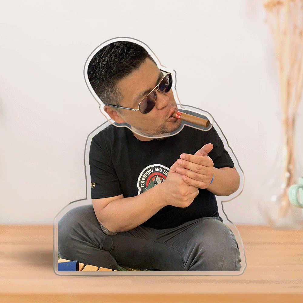 Gepersonaliseerd Schuddend Hoofd Ornament met Foto – Automatische Dashboard- of Bureaudecoratie