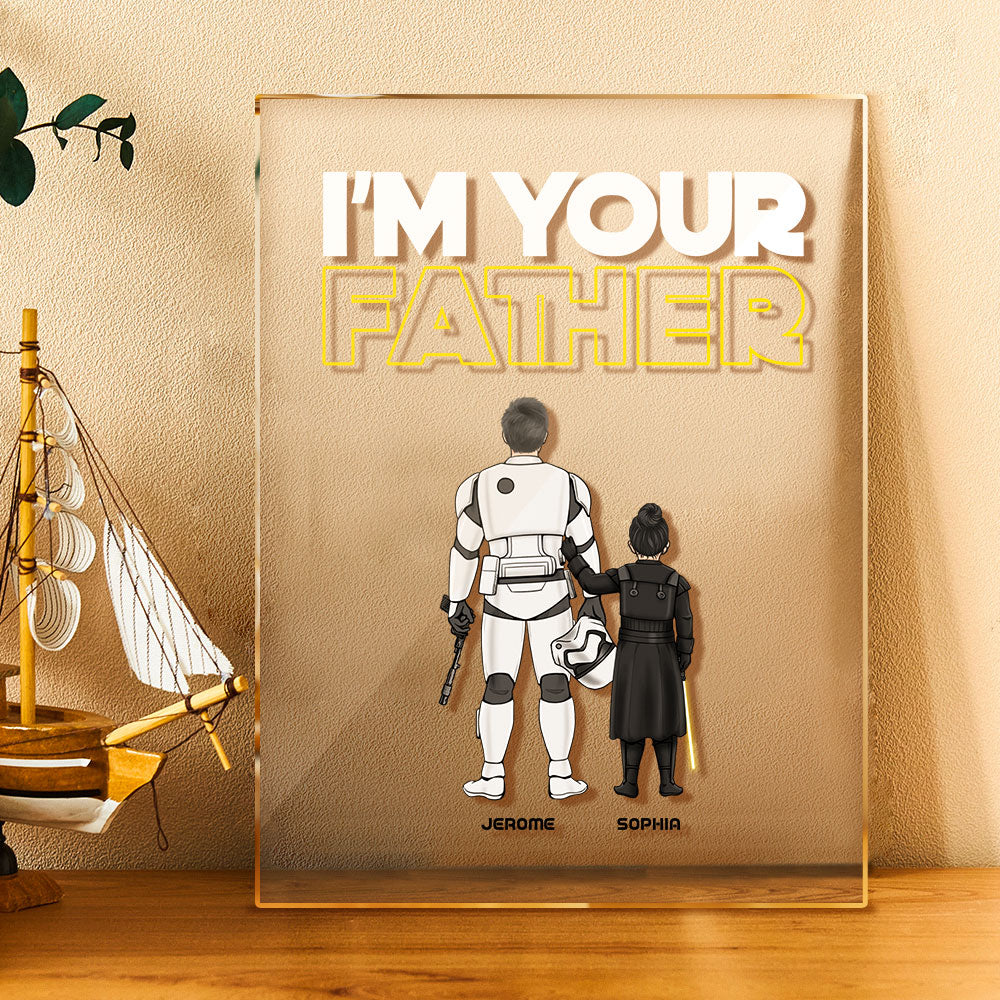 I Am Their Father” Nachtlamp – Gepersonaliseerd Vaderdagcadeau