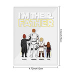 I Am Their Father” Nachtlamp – Gepersonaliseerd Vaderdagcadeau