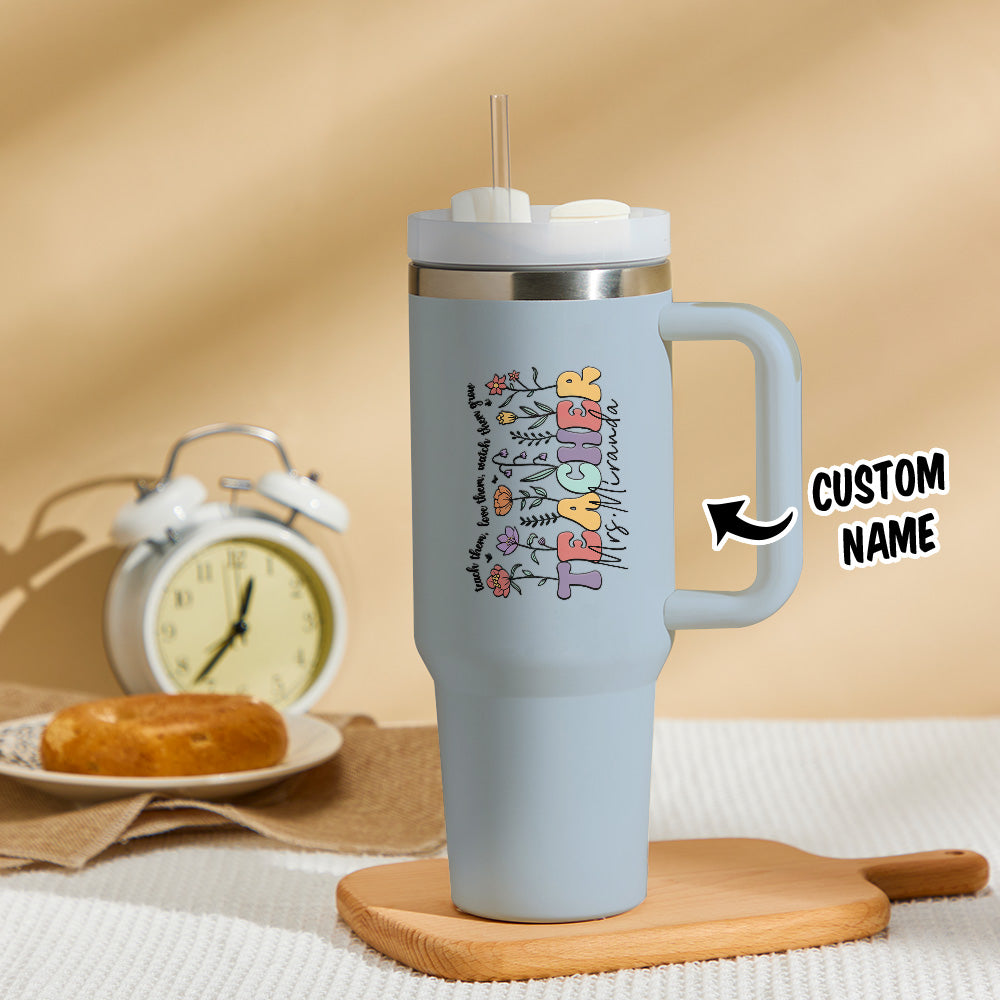 Gepersonaliseerde 1,2L Beker voor Leraren – Back to School Cadeau