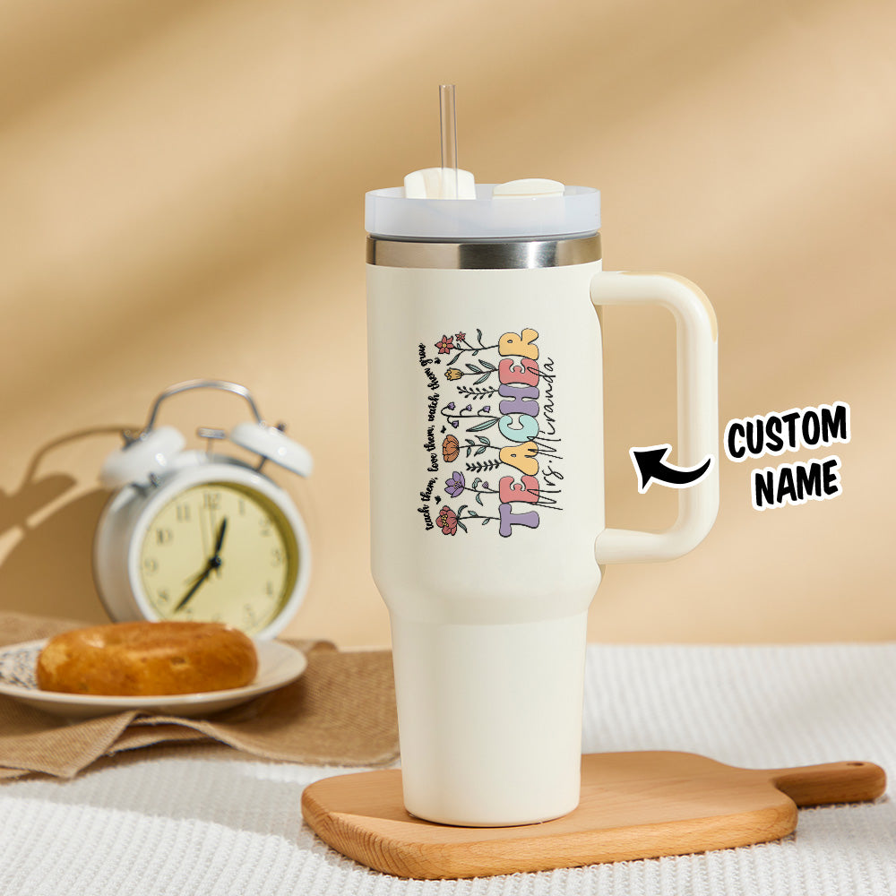 Gepersonaliseerde 1,2L Beker voor Leraren – Back to School Cadeau