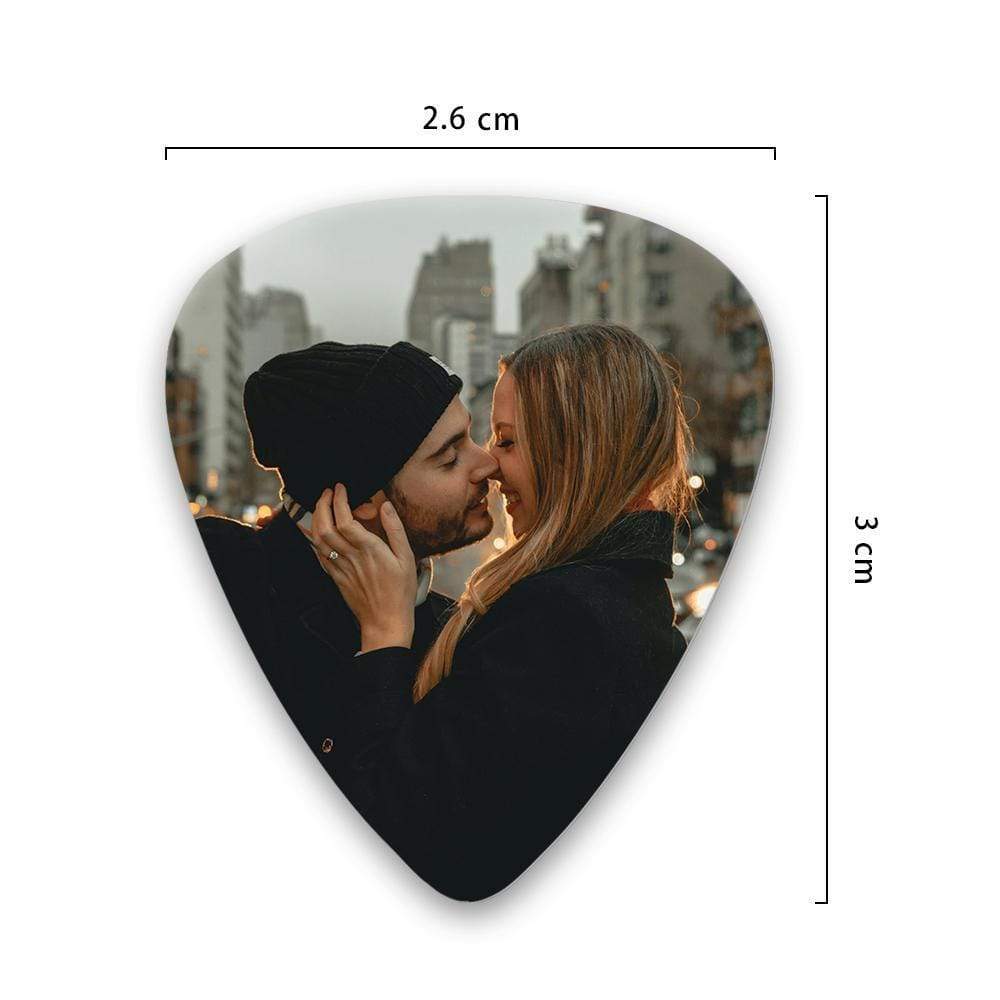 Gepersonaliseerde Gitaarplectrums Met Foto En Tekst – Set van 12