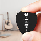 Gepersonaliseerde Gitaarplectrum met Muziekcode & Foto – Verkrijgbaar in 4 Kleuren