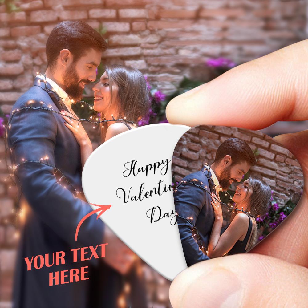 Gepersonaliseerde Gitaarplectrums Met Foto En Tekst – Set van 12