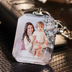Kristallen Sleutelhanger met Foto – Gepersonaliseerd Cadeau