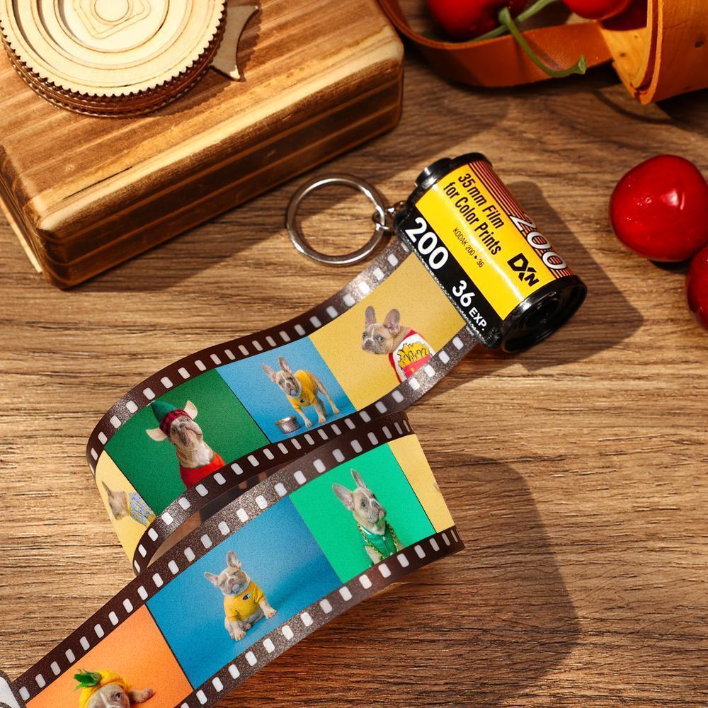 Gepersonaliseerde filmrol sleutelhanger