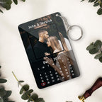 Gepersonaliseerde Kalender Sleutelhanger voor Koppels – Acryl Sleutelhanger met Foto en Tekst