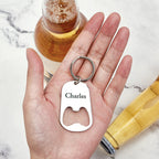 Gepersonaliseerde Bieropener sleutelhanger