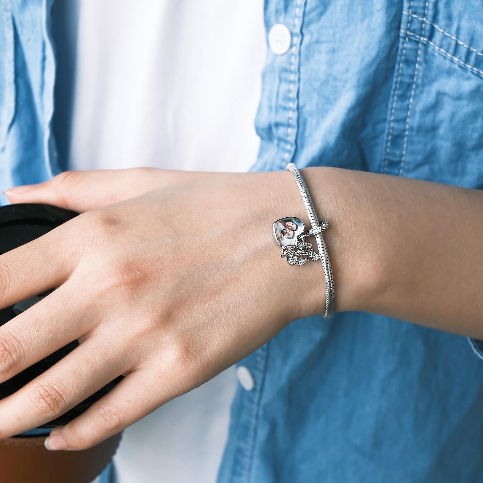 Gepersonaliseerde Foto Bedel – Fijn Hart, Creatief Cadeau voor het Gezin