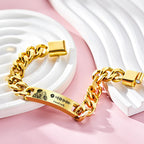 Gepersonaliseerde muziekcode armband met foto