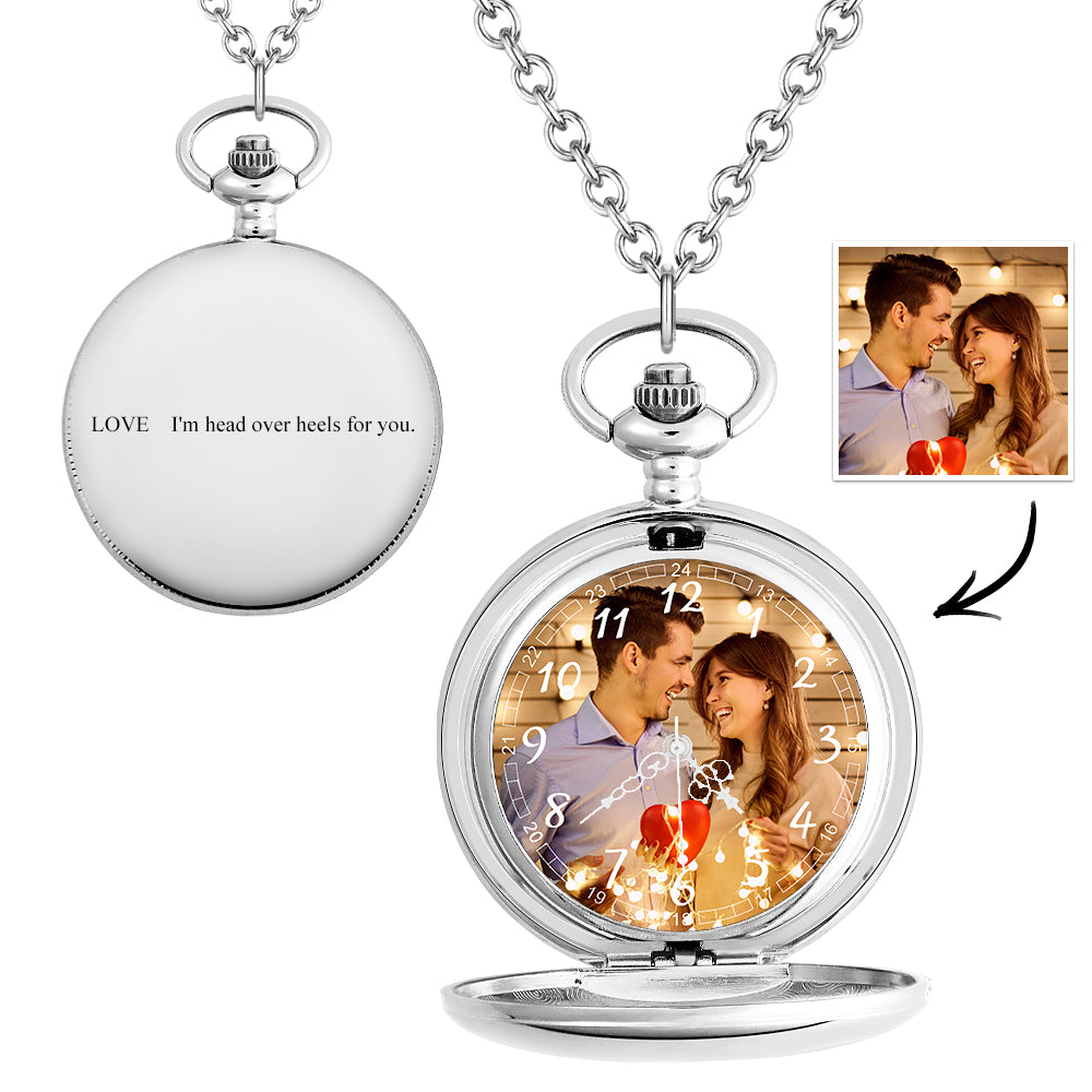 Gepersonaliseerd Zakhorloge – Met Foto & Gravure | Uniek Cadeau