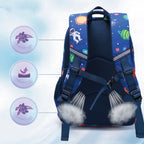 Regenboog Astronaut Rugzak – Schooltas voor Kinderen