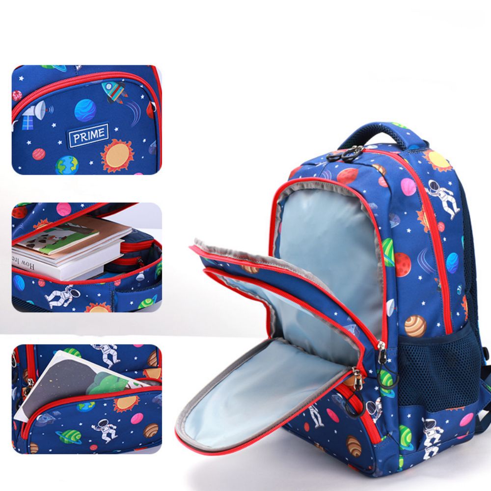 Regenboog Astronaut Rugzak – Schooltas voor Kinderen