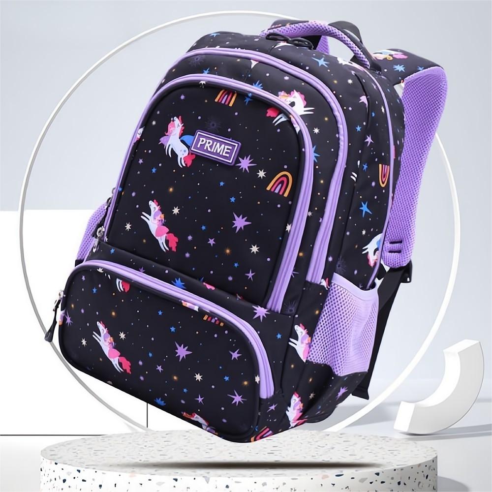 Regenboog Astronaut Rugzak – Schooltas voor Kinderen