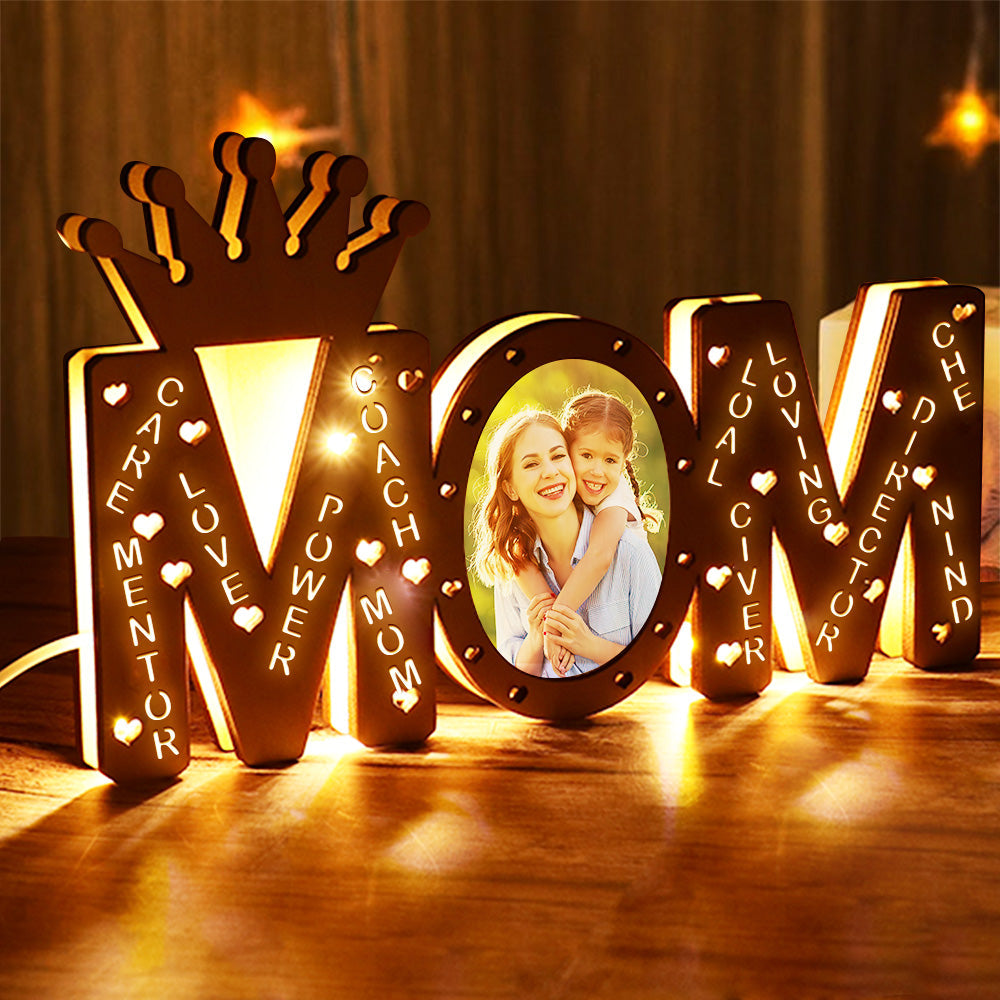 Foto LED Lamp met Naam – Gepersonaliseerd Moederdagcadeau