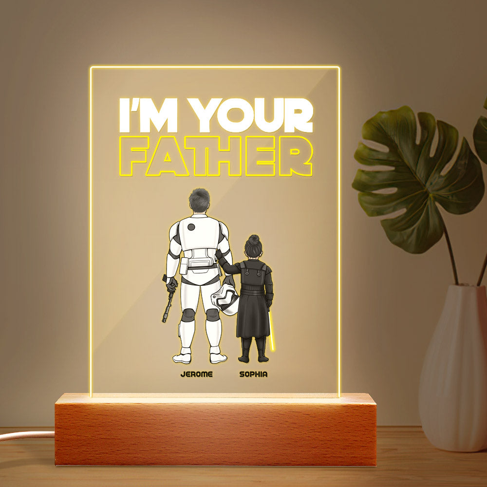I Am Their Father” Nachtlamp – Gepersonaliseerd Vaderdagcadeau