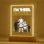 I Am Their Father” Nachtlamp – Gepersonaliseerd Vaderdagcadeau