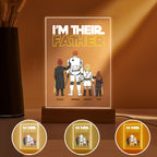 I Am Their Father” Nachtlamp – Gepersonaliseerd Vaderdagcadeau