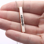 Muziek Barcode Ketting – Gepersonaliseerd Hanger